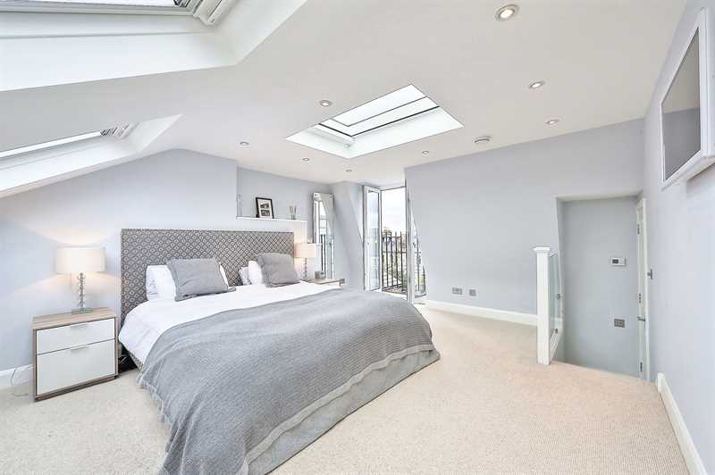 Bright and White Loft Bedroom Northamptonshire Luxury Homes