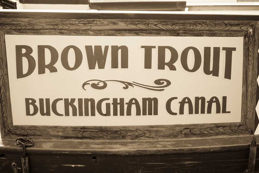 Canal Sign Stoke Bruerne Northamptonshire