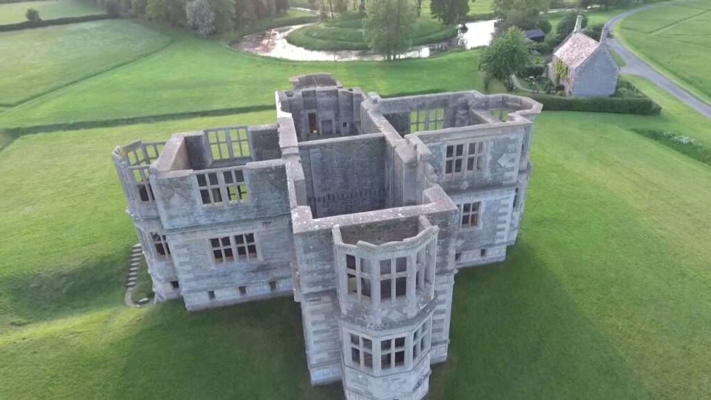 Lyveden New Bield Lyveden Northamptonshire in focus Aerial