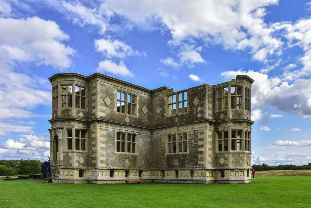 Lyveden New Bield Lyveden Northamptonshire in focus Clouds