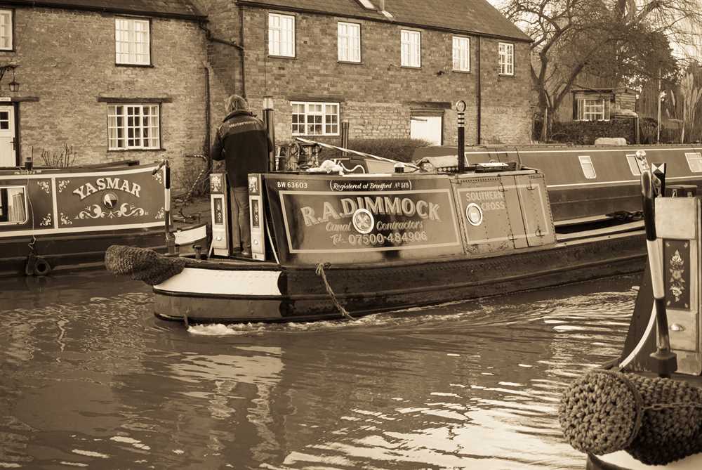 Narrowboat Stoke Bruerne Northamptonshire